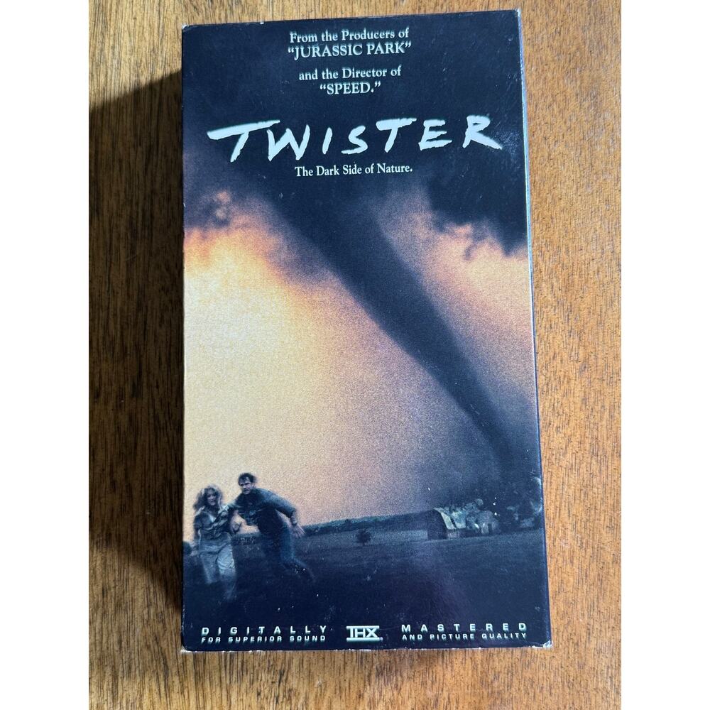 Twister VHS 1996 Storm Disaster Movie THX Warner Bros